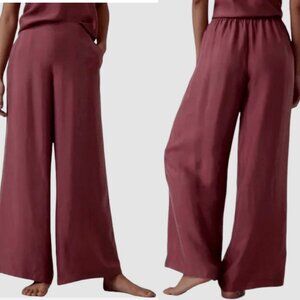Athleta Calm Cool Pantalon Pant Cooling Pajama Breathable Coastal lagen Size  XL